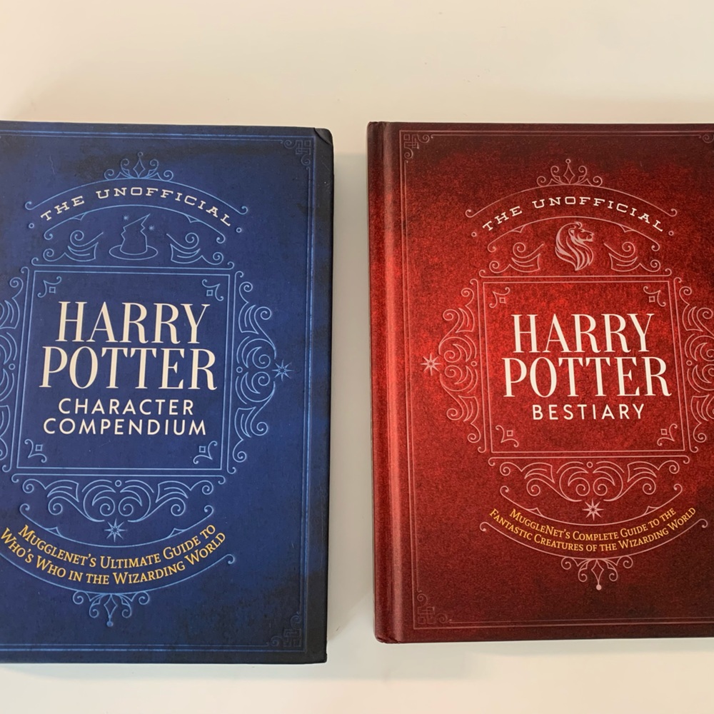 Harry Potter Books, the Bestiary and Character Compendium